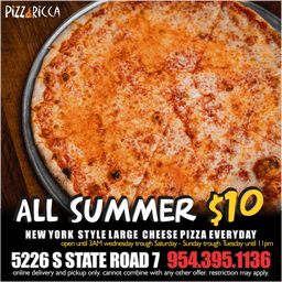 All Summer $10 Large Cheese Pizza